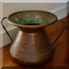 D11. Decorative copper pot. 